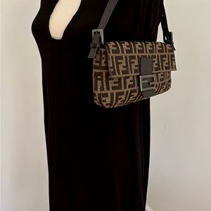 Vintage Fendi Zucca Baguette Bag